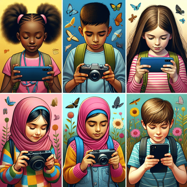 Photography Exercises for Children on Smartphones